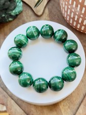 Malachite 20mm round gemstone - malachite,