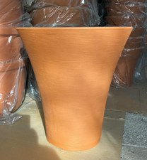 VASO LISCIO TONDO DN 45 H 45 IN RESINA ROBUSTO E  LEGGERO COLORE TERRACOTTA