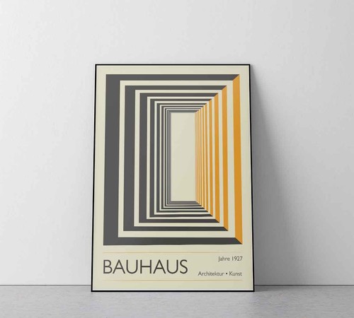 Poster design vintage bauhaus - design,