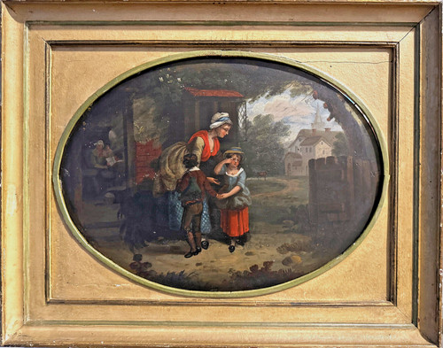 Dipinto olio metallo - ad,