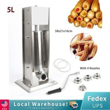 Macchina Churrera Churros manuale manuale ciambelle in acciaio inox 5L casa