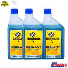 BARDAHL KIT 3 Litri COOLANT HOA TECH Liquido Radiatore REFRIGERANTE moto scooter