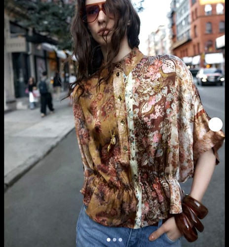 Camicia blusa top raso - blusa,