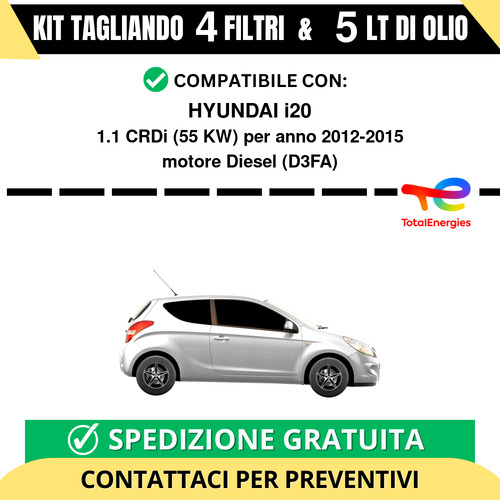 Tagliando per hyundai i20 1 - tagliando,