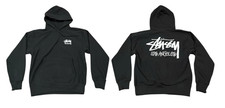 Stussy Los Angeles Chapter Felpa con Cappuccio Uomo Nero Streetwear Pullover S-5XL Ristampa