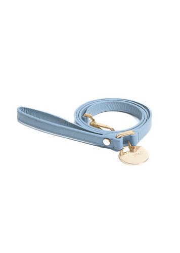 Guinzaglio pelle azzurro - pelle,