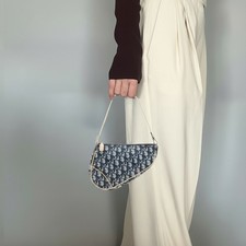Dior Saddle Bag Navy PVC