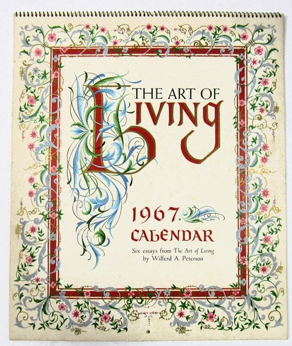 Calendario 1967 hallmark art - calendario,