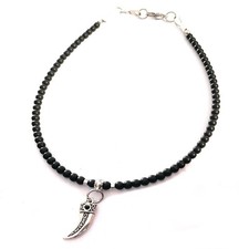 Collana con corno portafortuna