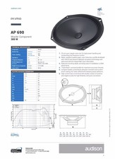 Audison AP 690 2 Woofer Casse Altoparlanti 6x9 Ho End