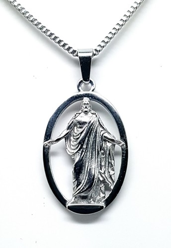 Collana christus acciaio - collana,