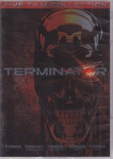 TERMINATOR FIVE FILM COLLECTION DVD Arnold Schwarzenegger 5 Dischi Ottimi M10912