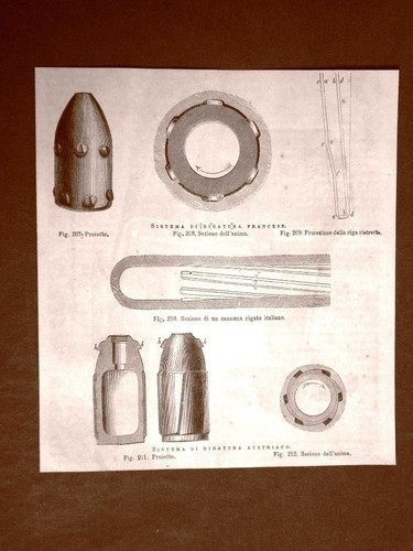 Incisione del 1875 armi - incisione,