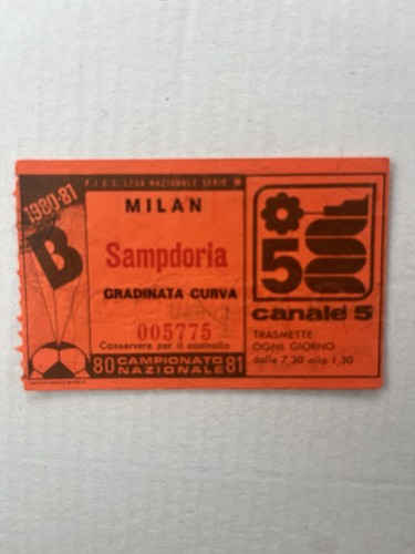 Milan sampdoria 1980 - milan-sampdoria, 1980/81
