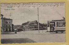 66755S ANTICA CARTOLINA DI VERONA SI VEDE MOLTO BENE IL TRAM SPEDITA 1908