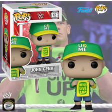 FUNKO POP! WWE WRESTLING  JOHN CENA 136 NEVER GIVE UP   VINYL FIGURE 9CM