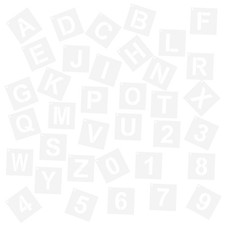  36 Pcs Normografo Lettere