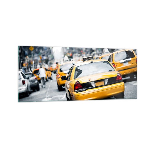 Quadro vetro 100x40cm taxi - quadro,