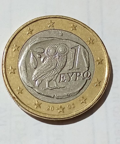 Moneta euro gufo - moneta,