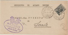 MUNICIPIO DI AZZANO DECIMO - COVER 1928 X SACILE