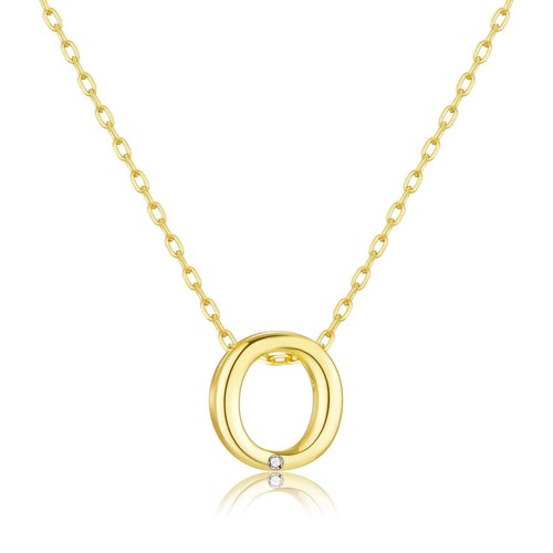 Collana iniziale placcata oro