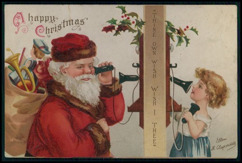 Arte clapsaddle babbo - babbo, natale