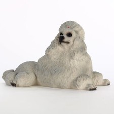 Statua Di Poodle In Ceramica