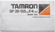 Tamron manuale istruzioni - istruzioni, sp