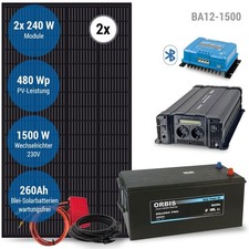 Impianto solare a isola 1500W