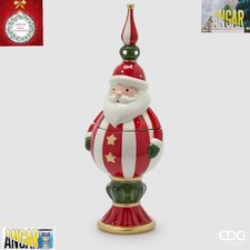 Contenitore Babbo Natale in Ceramica EDG Enzo De Gasperi H.47 D.16