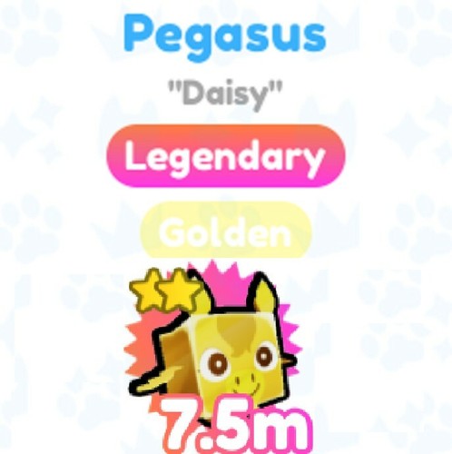 Golden gold pegasus legendary - pegasus,