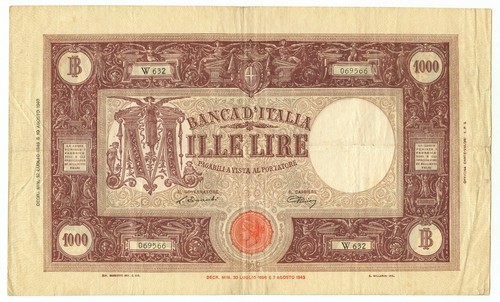 1000 lire barbetti grande - lire, m