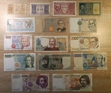 Lotto Di 15 Banconote Italiane Delle Vecchie Lire N.109