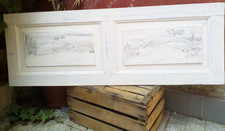 testiera laccata cm 119 x 42 h. a due pannelli, epoca 800