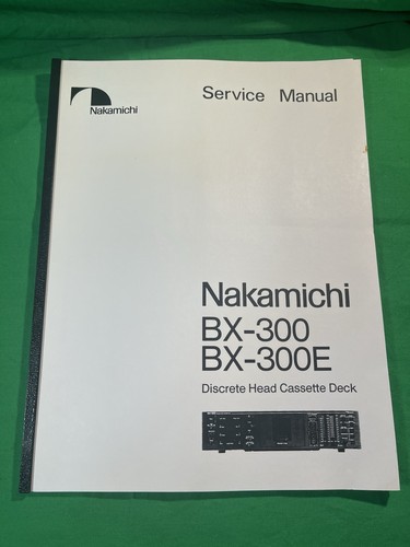 Manuale servizio nakamichi - servizio,
