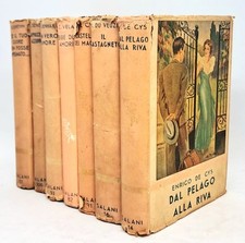 Lotto 7 libri Biblioteca della signorine Salani 1943-1946 De Cys Du Vezit Vela