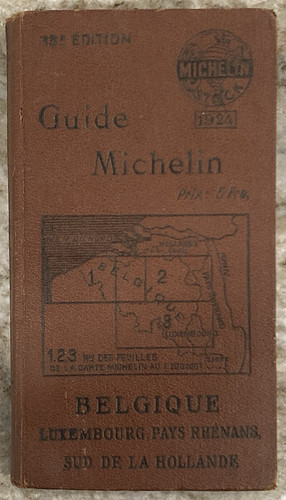 Guide michelin belgique 1924 - guide,