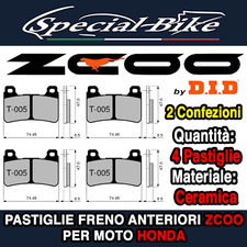HONDA CBR 1000 RR 04 > 08 PASTIGLIE FRENO ANTERIOR ZCOO T005EX Alte Prestazioni