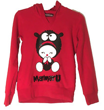 8Y Anni Felpa bambina Rossa con cappuccio