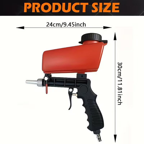 Pistola sabbiatrice regolabile - sabbiatrice,