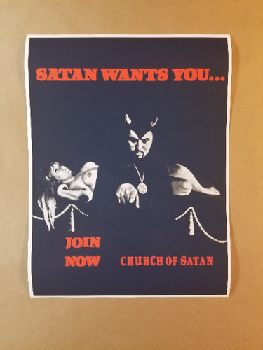 Poster chiesa satana anton - satana,