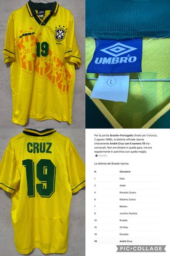 Maglia brasile andre cruz - andre, no