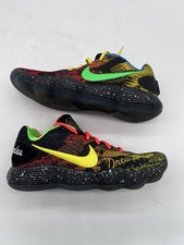 Taglia 10 - Nike Hyperdunk 2017 Los Angeles Uomo RARA Drew League Nera Multi Indossata