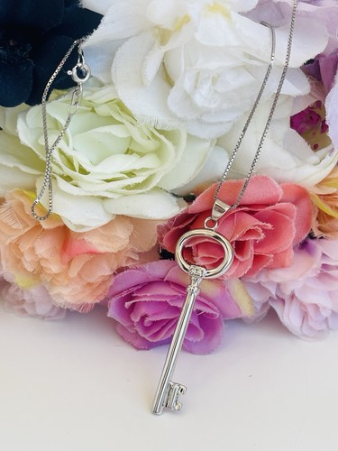 Collana argento chiave - collana, in