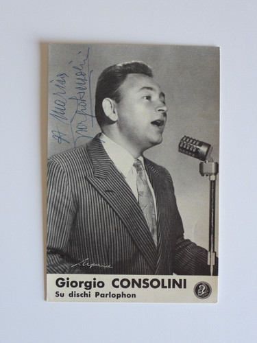 Giorgio consolini autografo - giorgio,