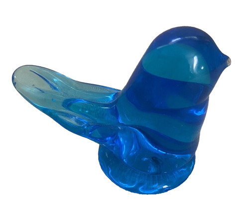 Fermacarte statuina vetro - , blue