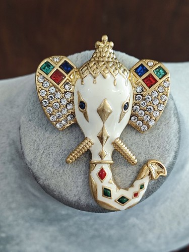 Spilla vintage elefante - spilla,