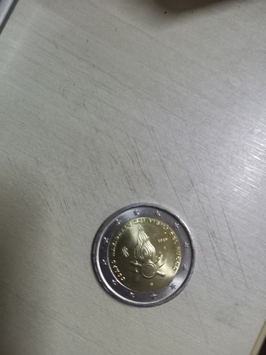 Moneta euro dei vigili - da,