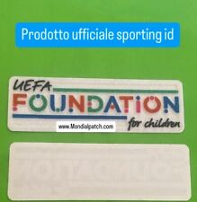 Toppa patch Uefa Foundation ORIGINALE Sporting ID champions Calcio
