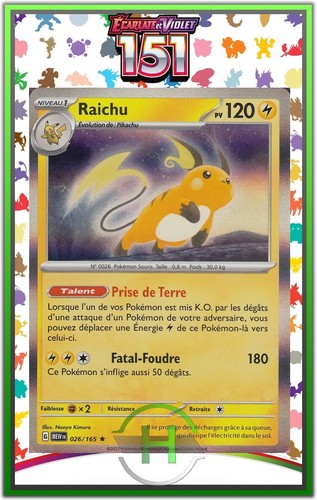 Raichu holo ev3 - raichu,